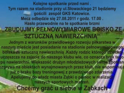 Zbudujmy pełnowymiarowe boisko ze sztuczną nawierzchnią