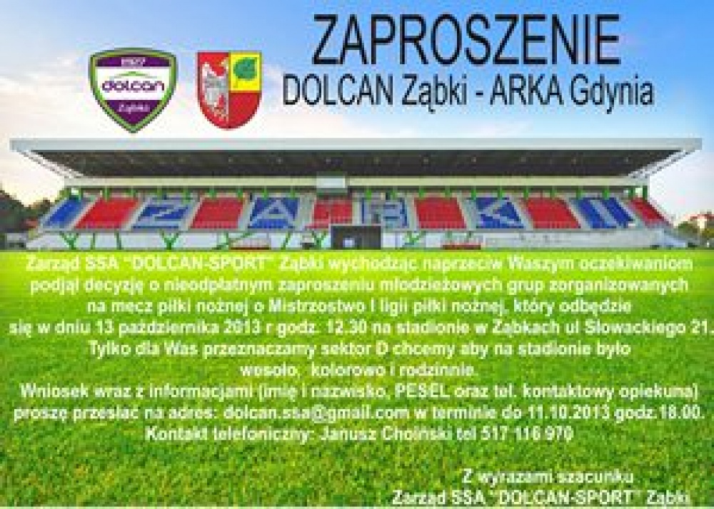 ZAPROSZENIE DLA GRUP DZIECIĘCYCH