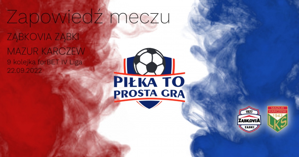 Zapowiedź meczu: PIŁKA TO PROSTA GRA – przed 9 kolejką