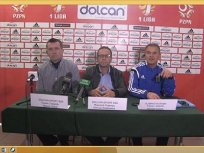 Konferencja prasowa Dolcan Ząbki - Olimpia Grudziądz