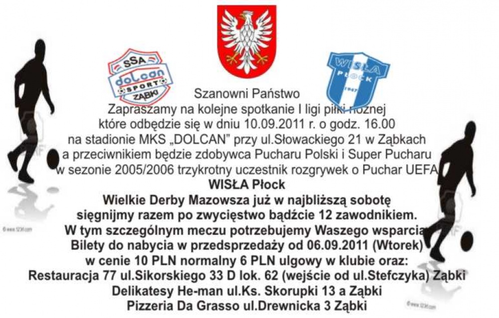 Zaproszenie - Wisła Płock