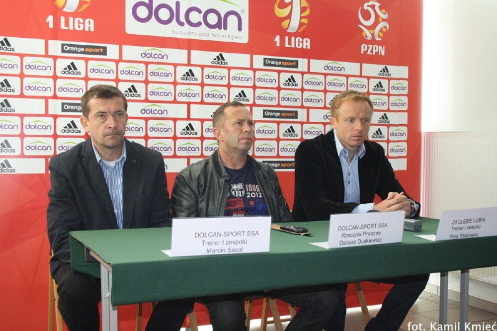 Konferencja prasowa po meczu Dolcan Ząbki - KGHM Zagłębie Lubin