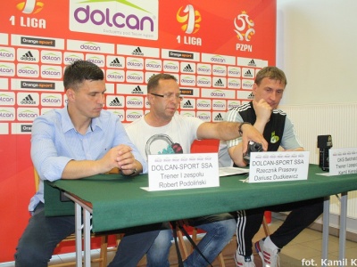 "Cieszymy się tą chwilą" - trenerzy po meczu Dolcan - GKS Bełchatów