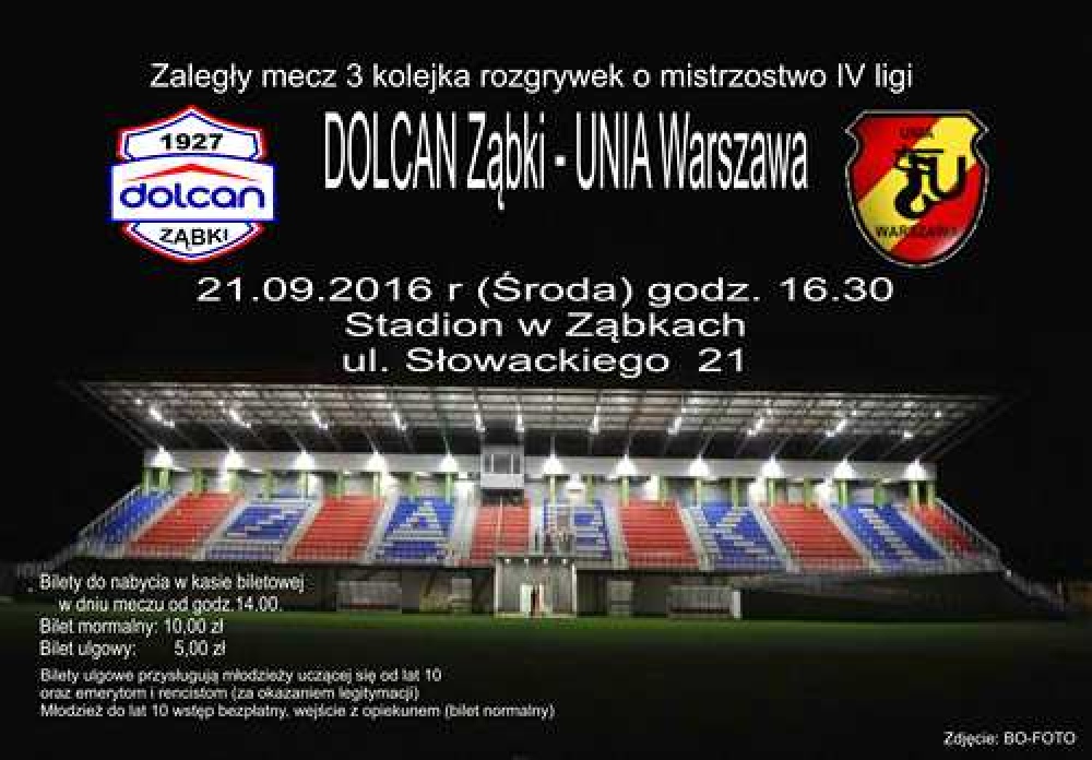TERMIN ZALEGŁEGO MECZU 3 KOLEJKI