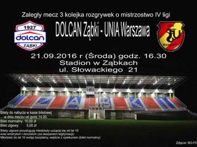 TERMIN ZALEGŁEGO MECZU 3 KOLEJKI
