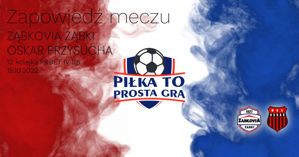 Zapowiedź meczu: PIŁKA TO PROSTA GRA – przed 12 kolejką
