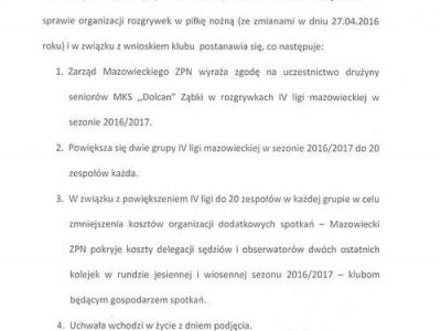 STARTUJEMY OD IV LIGI