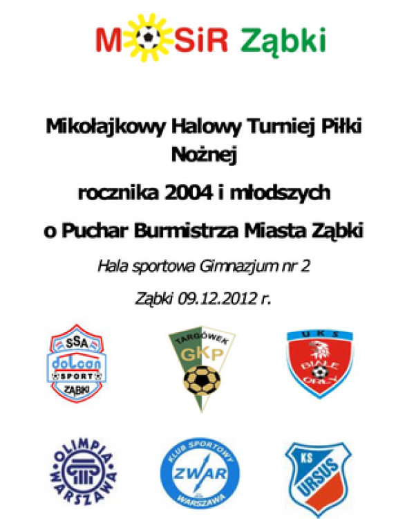 TURNIEJ MIKOŁAJKOWY