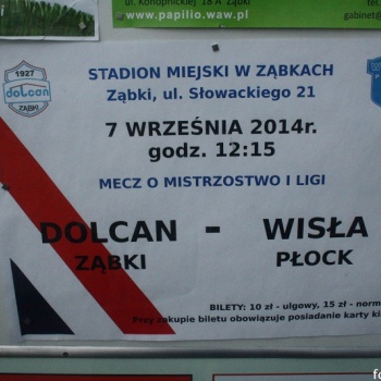Dolcan Ząbki - Wisła Płock