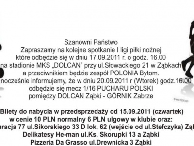 Mecz z Polonią Bytom